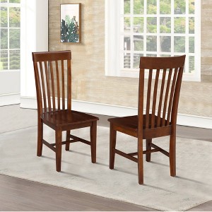 Set of 2 Tall Mission Chairs - International Concepts - 1 of 4