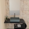 CASAINC 19'' Rectangular Concrete Bathroom Vessel Sink with Drainer, Blue Ashes - 4 of 4
