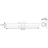 Progress Lighting Blanco 1-Light LED Wall Sconce, Black Finish, Etched White Glass Shade - 2 of 4