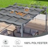 Aoodor Pergola Replacement Canopy- Retractable Sun Shade Cover with Water-Resistant & UPF 50+ UV Blocking for Outdoor Patio - 4 of 4