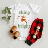 The Juniper Shop Shine Bright Deer Baby Bodysuit - 2 of 2