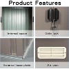 6FT x 4FT Metal Storage Shed with Lockable Sliding Door Outdoor Storage House Sun Protection Metal Shed for Backyard Garden Patio - 4 of 4