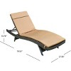Christopher Knight Home Salem Outdoor Wicker Armless Adjustable Chaise Lounge with Cushion - 3 of 4