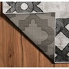 Linon 8'x10' Elegance Geo Rug Gray: Traditional Geometric Indoor Area Rug, Low Pile, Machine Made, 10x8 Foot - 3 of 4