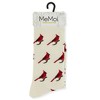 Memoi Cardinal Bamboo Blend Crew Sock - 4 of 4