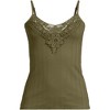 Lands' End Women's Variegated Micro Rib Lace Trim Cami - 3 of 4