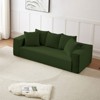 Aukfa Sleeper Sofa Couches for Living Room, Luxury Modern Couch with Deep Seat, No Assembly Required, 3 Seater, Green - 4 of 4