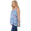 Woman Within Women's Plus Size High-Low Button Front Tank - 4 of 4