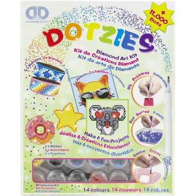 Diamond Dotz DOTZIES Variety Kit 6 Projects-Green