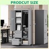 Mlezan Metal Storage Cabinet: Lockable, Drawers, and Shelves for Clothing, Files, or Tools. Wardrobe for Office, Home, School, Gym, or Garage. - 3 of 4