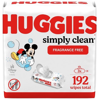 Image of Huggies Simply Clean Baby Wipes - 192ct/3pk