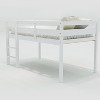 NicBex Twin Size Loft Bed Low Rise Design Pine Bed Frame with Ladder and Full Length Guardrail, No Box Spring Required - 3 of 4