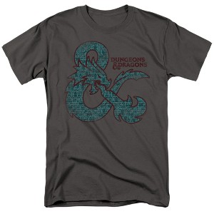 Dungeons And Dragons Ampersand Classes Adult T Shirt, Charcoal - 1 of 4