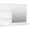 vidaXL Bathroom Mirror White 23.6"x4.1"x17.7" Engineered Wood - 2 of 4