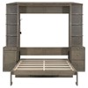 Polibi Queen Size Murphy Bed with Dual Desk & Built-In Storage Towers - 3 of 4