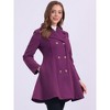 INSPIRE CHIC Women's Winter Long Lapel Collar Double Breast Coats - 4 of 4