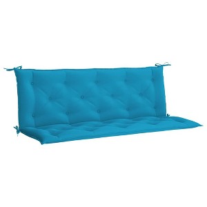 vidaXL Indoor/Outdoor Bench Cushions 2 pcs, Non-slip, Water-Repellent, Light Blue 59.1"x19.7"x2.8" - 1 of 4