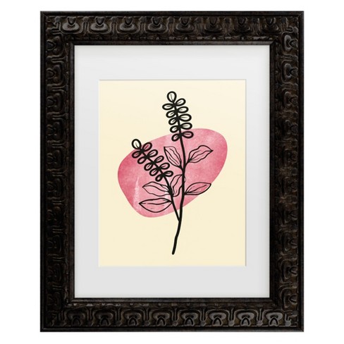 Trademark Fine Art - jay stanley  Minimal Flower Expression 2 Matted Framed Art - image 1 of 4