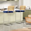FURNIinspire Dining Chair, Counter Height Bar Stools Set of 3, Bar Chairs and Stools, Armless, Ideal for Kitchen Islands, Blue, 18.9"*17.7"*42.5" - 3 of 4