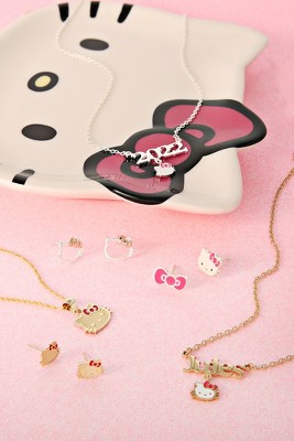 Hello Kitty Ceramic White and Pink Trinket Tray