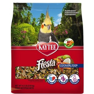 Kaytee Fiesta Max  Cockatiel Bird Food- 4.5lbs - 1 of 3