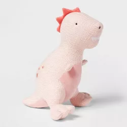 Dinosaur Figural Pillow Pink - Pillowfort™