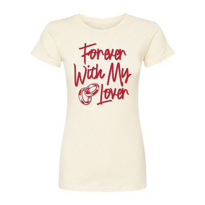 Women's - Instant Message - Forever With My Lover Fitted Graphic T-Shirt