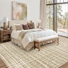 Washable Modern Striped Area Rug with Non-Slip Backing, Stain Resistant, Low Pile Soft Touch Carpet, Folding Floor Cover for Bedroom and Apartment. - 3 of 4