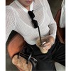 Women See Through Tops Long Sleeve Crew Neck Summer Sheer Blouse Sexy Shirt Party Club Night - 2 of 4