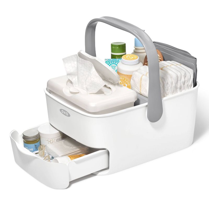 OXO Travel Diaper Caddy with Changing Mat - Gray, 3 of 11