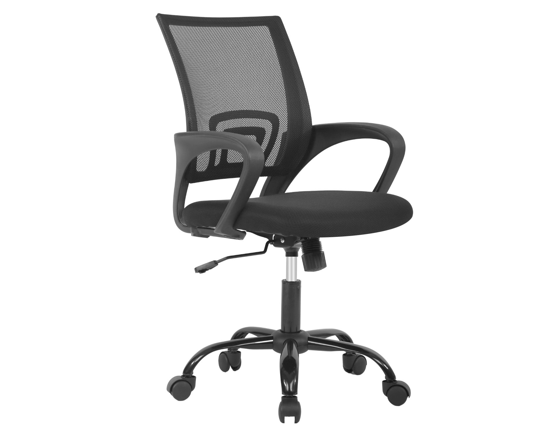 BestMassage Office Chair Computer Chair Desk Chair with Lumbar Support & Breathable Mesh Backrest Task Rolling Swivel Chair, Black