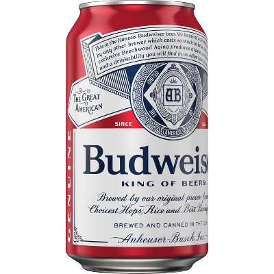 Budweiser Lager Beer - 12pk/12 fl oz Cans