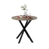NicBex Round Dining Table 31.5" Modern Small Circle Kitchen Table with Metal Black Legs for Dining Room - 2 of 4