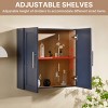Rbied 24 in. W x 7.63 in. D x 24 in. H Kitchen Bathroom Storage Wall Cabinet Sideboard with Adjustable Shelves747495291871 - 4 of 4