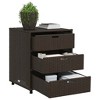 Garden Storage Cabinet PE rattan, Powder-coated steel  vidaXL - 4 of 4