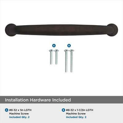 Oil Rubbed Bronze Traditional Cabinet Bar Pull