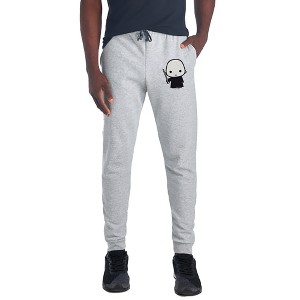 Harry Potter Voldemort Cute Chibi Character Unisex Jogger Sweatpants with Pockets for Men and Women Athletic Heather - 1 of 4