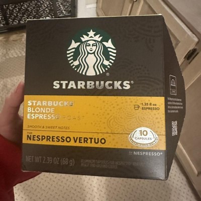 Capsule de café Starbucks® Blonde Espresso Roast by Nespresso - Boîte de 50  - Compatible Nespresso Pro sur