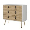 QingMoon Simple 3-Drawer Dresser, with Hairpin Legs and Metal Handle Home Organization Storage for Living Room and Hallway - 4 of 4