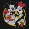 Women's Mickey & Friends Distressed Group Circle T-Shirt - 2 of 3