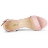 Allegra K Women's Back to College Open Toe Ankle Strap Chunky Heel Sandals - 4 of 4