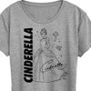 Women's - Disney - Cinderella Sketch Short Sleeve Graphic T-Shirt - image 2 of 4