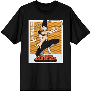My Hero Academia Anime Hanta Sero Kanji Text Mens Black Graphic Tee - 1 of 3