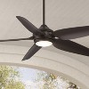 52" Casa Vieja Modern Industrial Indoor Outdoor Ceiling Fan with LED Light Remote Control Bronze Damp Rated for Patio Exterior House Home Porch Gazebo - 2 of 4