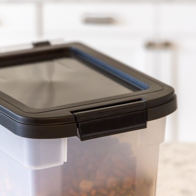 Translucent Airtight Plastic Pet Food Storage Container