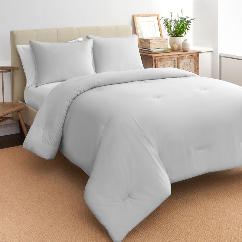 Reversible Percale Cotton Comforter Set - Boutique Living, 1 of 6