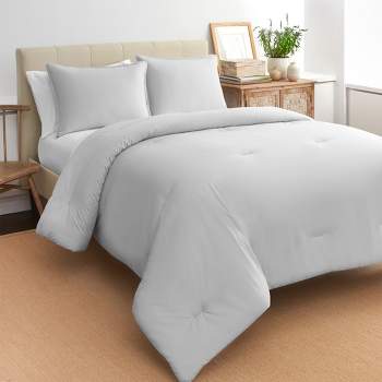 Reversible Percale Cotton Comforter Set - Boutique Living