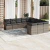 vidaXL Garden Sofa Set Grey PE Rattan Large Modular Garden Sofa Set - 2 of 4