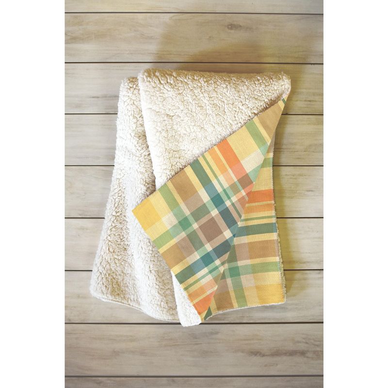 Sheila Wenzel-Ganny Pastel Country Plaids Fleece Throw Blanket - Deny Designs, 2 of 3