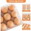 60 Pack Plastic Egg Cartons 3x4 Grids, Bulk for 12 Eggs - Ideal for Refrigerator Storage, Chicken Farm, Farmers Markets - 3 of 4